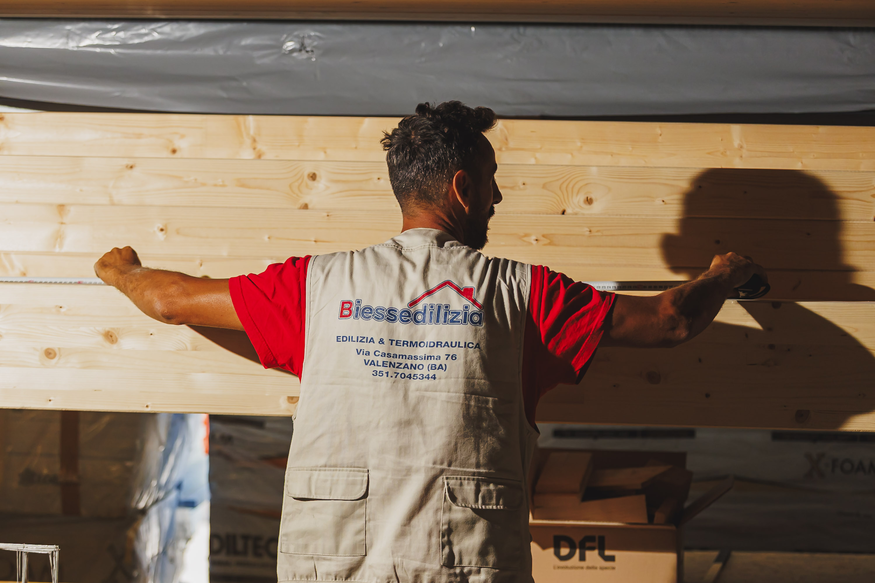 Morali e sezioni in legno